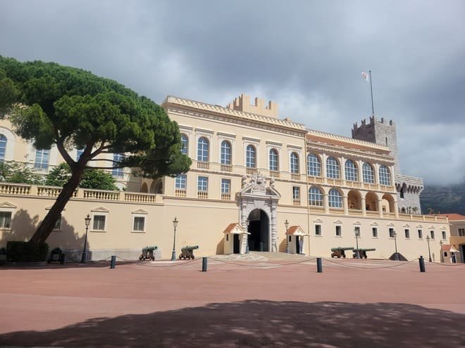 Place du Palais in Monaco. Location for changing of guards ceremony