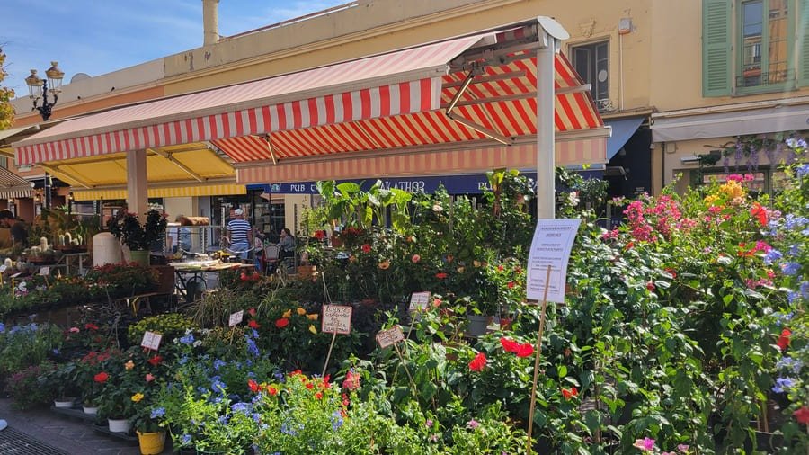 Cours Saleya Flower Market in the Old Town of Nice